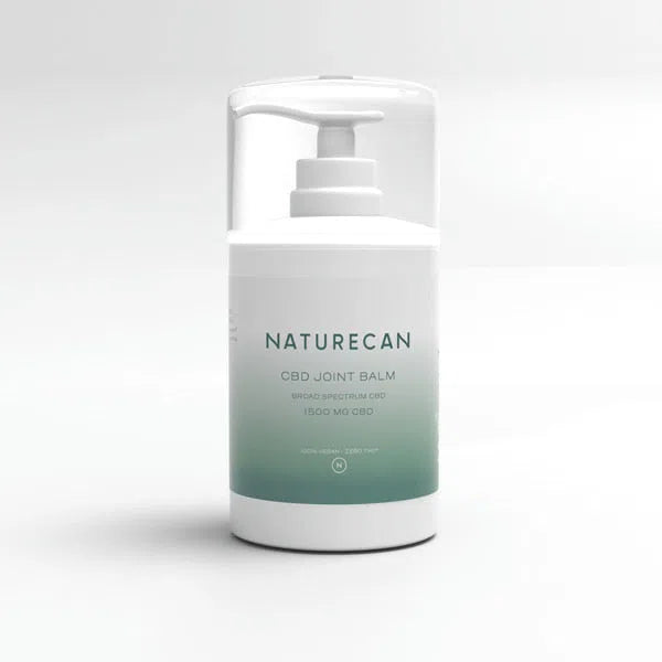 A white pump bottle labeled