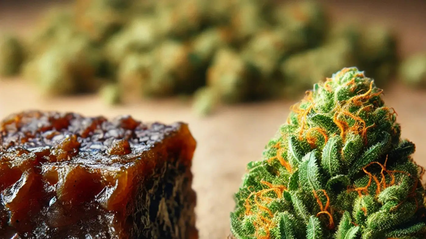 Comparing CBD hash and CBD flowers