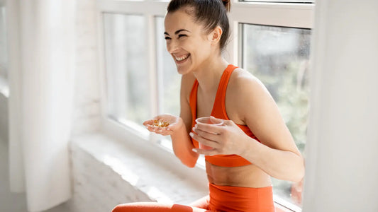 Women taking NMN supplements