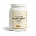 Naturecan Egg White Protein Powder container on a white background