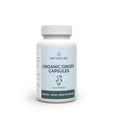 Bottle of Naturecan Organic Ginger Capsules on a white background