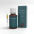 CBD Oil for Dogs bottle and box with syringe, labeled for small dogs, 300mg/10ml, 3% THC-free.