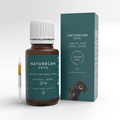 Bottle and box of CBD Oil for Dogs by Naturecan, labeled for small dogs with 900mg/30ml and 3% strength.